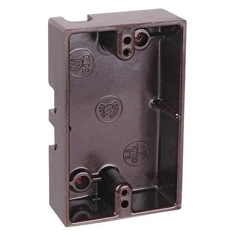 1 in surface mounted electrical box|surface mount electrical outlet boxes.